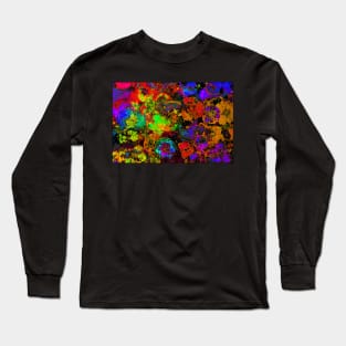 Bohemian Floral abstract batik fabric Long Sleeve T-Shirt